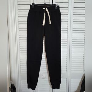 NSQ Women's S Black Joggers with White Drawstring